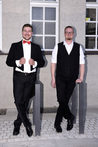 Christoph Baierl beim Streaming von 'Lebensfreude' in Haar