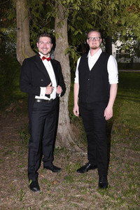 Christoph Baierl beim Streaming von 'Lebensfreude' in Haar