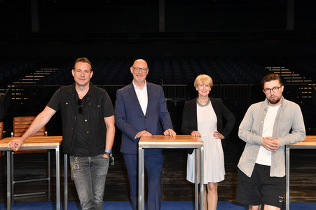 Fototermin für das Nothilfe-Projekt #hierspieltdiemusik in Berlin