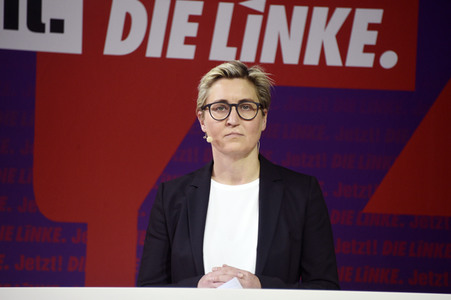Bekanntgabe der Spitzenkandidatur der Partei Die Linke zur Bundestagswahl in Berlin