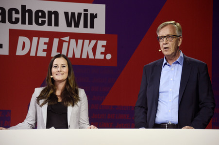 Bekanntgabe der Spitzenkandidatur der Partei Die Linke zur Bundestagswahl in Berlin