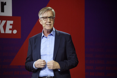 Bekanntgabe der Spitzenkandidatur der Partei Die Linke zur Bundestagswahl in Berlin