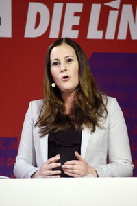 Bekanntgabe der Spitzenkandidatur der Partei Die Linke zur Bundestagswahl in Berlin