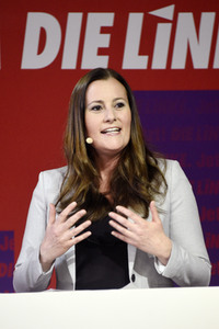Bekanntgabe der Spitzenkandidatur der Partei Die Linke zur Bundestagswahl in Berlin