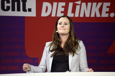 Bekanntgabe der Spitzenkandidatur der Partei Die Linke zur Bundestagswahl in Berlin