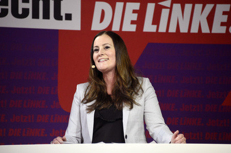 Bekanntgabe der Spitzenkandidatur der Partei Die Linke zur Bundestagswahl in Berlin