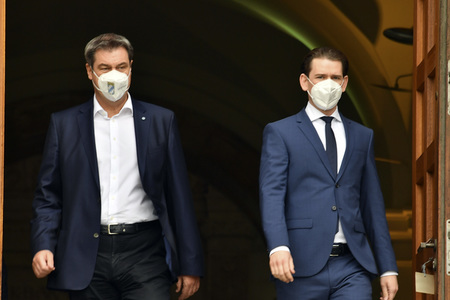 Ministerpräsident Söder empfängt Bundeskanzler Kurz in München