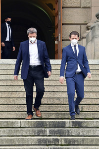 Ministerpräsident Söder empfängt Bundeskanzler Kurz in München