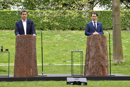 Ministerpräsident Söder empfängt Bundeskanzler Kurz in München