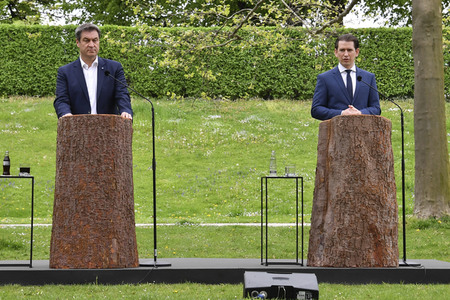 Ministerpräsident Söder empfängt Bundeskanzler Kurz in München