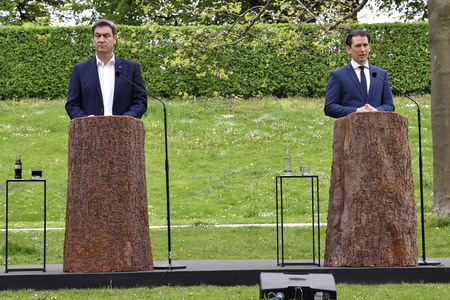 Ministerpräsident Söder empfängt Bundeskanzler Kurz in München