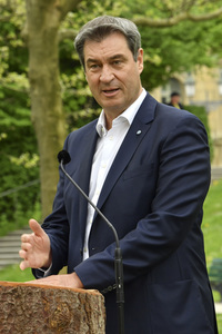 Ministerpräsident Söder empfängt Bundeskanzler Kurz in München