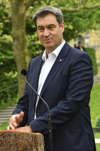 Ministerpräsident Söder empfängt Bundeskanzler Kurz in München