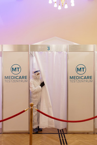 Symbolfoto Coronatest-Zentrum