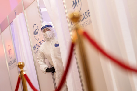 Symbolfoto Coronatest-Zentrum