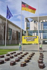 Greenpeace-Protest gegen Rüstungsindustrie in Berlin