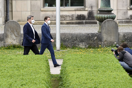 Ministerpräsident Söder empfängt Bundeskanzler Kurz in München
