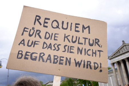 Demo 'Aufstehen für Kultur 2' in München