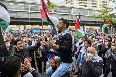 Palästinenser Demonstration in Berlin
