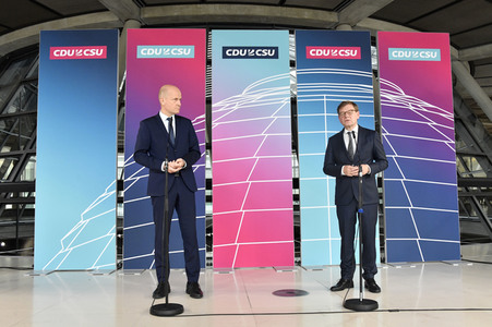 Pressestatement der CDU/CSU in Berlin