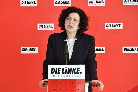 Pressestatement der Partei Die Linke in Berlin