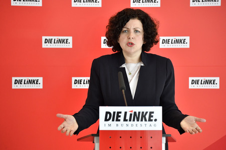 Pressestatement der Partei Die Linke in Berlin