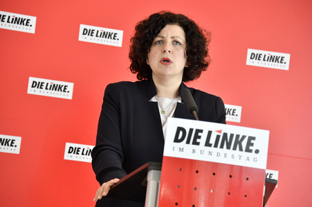 Pressestatement der Partei Die Linke in Berlin