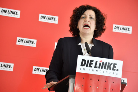 Pressestatement der Partei Die Linke in Berlin