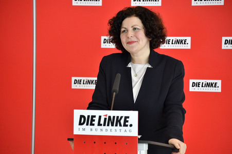 Pressestatement der Partei Die Linke in Berlin