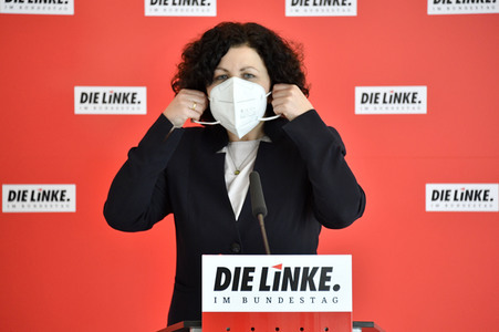 Pressestatement der Partei Die Linke in Berlin