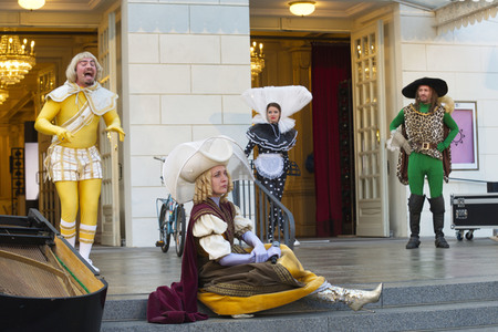 Theaterprobe 'Tartuffe oder Das Schwein der Weisen' in Berlin