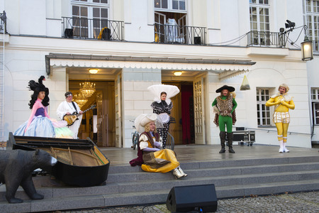 Theaterprobe 'Tartuffe oder Das Schwein der Weisen' in Berlin