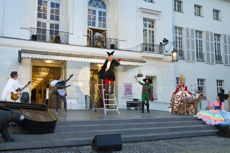 Theaterprobe 'Tartuffe oder Das Schwein der Weisen' in Berlin