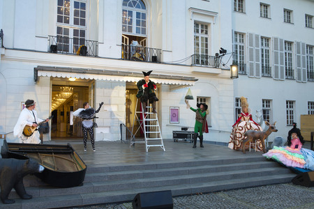 Theaterprobe 'Tartuffe oder Das Schwein der Weisen' in Berlin