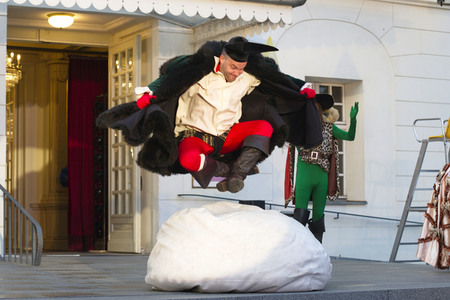 Theaterprobe 'Tartuffe oder Das Schwein der Weisen' in Berlin