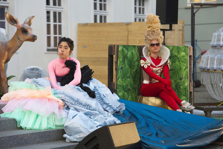 Theaterprobe 'Tartuffe oder Das Schwein der Weisen' in Berlin