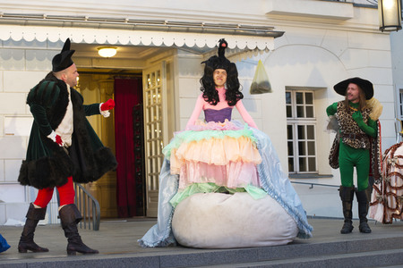 Theaterprobe 'Tartuffe oder Das Schwein der Weisen' in Berlin