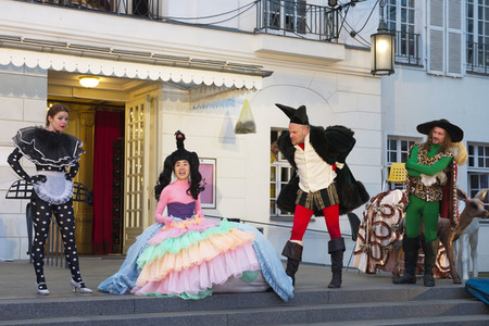 Theaterprobe 'Tartuffe oder Das Schwein der Weisen' in Berlin