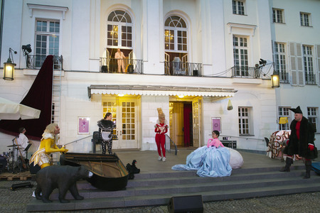 Theaterprobe 'Tartuffe oder Das Schwein der Weisen' in Berlin