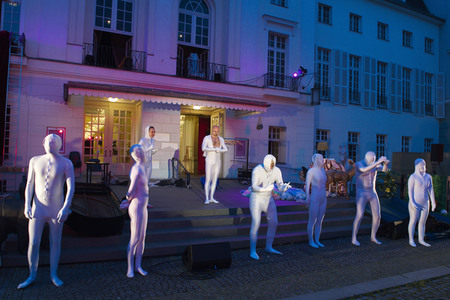 Theaterprobe 'Tartuffe oder Das Schwein der Weisen' in Berlin