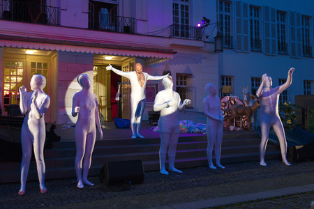 Theaterprobe 'Tartuffe oder Das Schwein der Weisen' in Berlin