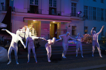 Theaterprobe 'Tartuffe oder Das Schwein der Weisen' in Berlin