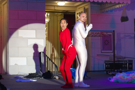 Theaterprobe 'Tartuffe oder Das Schwein der Weisen' in Berlin