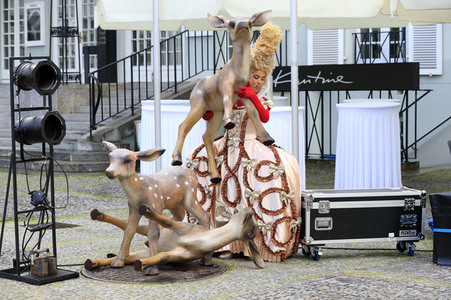 Theaterprobe 'Tartuffe oder Das Schwein der Weisen' in Berlin