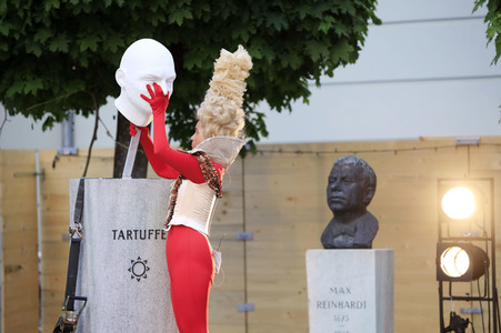 Theaterprobe 'Tartuffe oder Das Schwein der Weisen' in Berlin