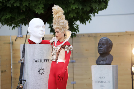 Theaterprobe 'Tartuffe oder Das Schwein der Weisen' in Berlin