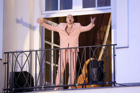 Theaterprobe 'Tartuffe oder Das Schwein der Weisen' in Berlin