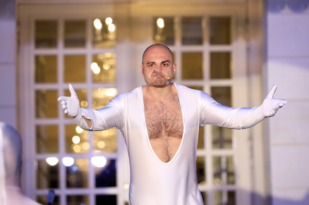 Theaterprobe 'Tartuffe oder Das Schwein der Weisen' in Berlin