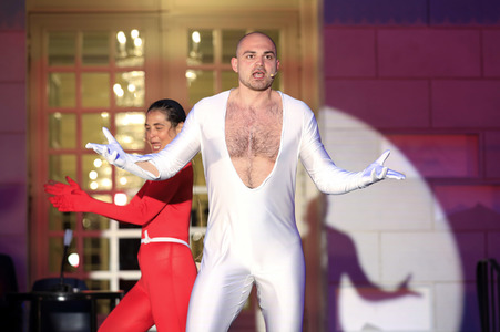 Theaterprobe 'Tartuffe oder Das Schwein der Weisen' in Berlin