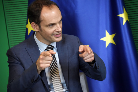 Wolfgang Schäuble empfängt den Außenminister von Slowenien in Berlin